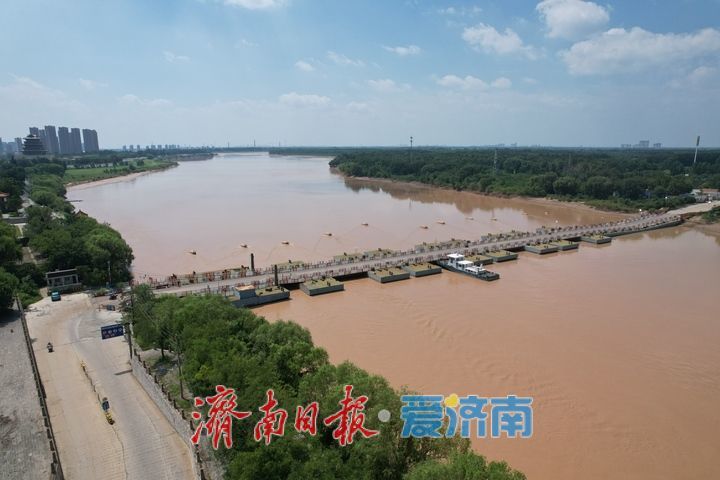 黄河济南段平稳度汛 洛口浮桥已恢复通车