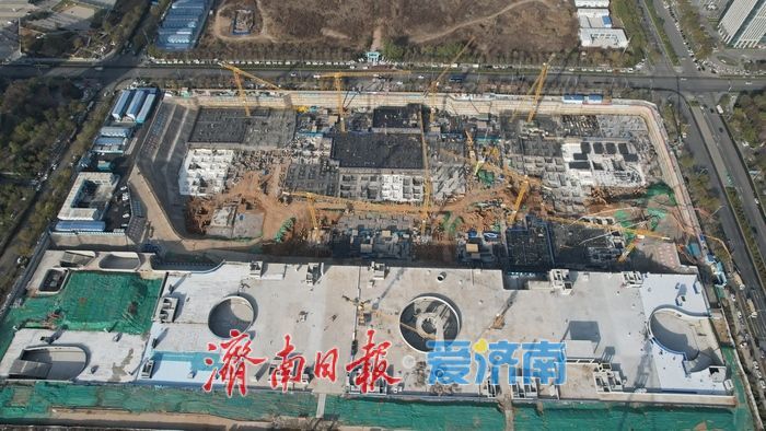 济南西客站片区中轴线地块B-4项目建设有序推进