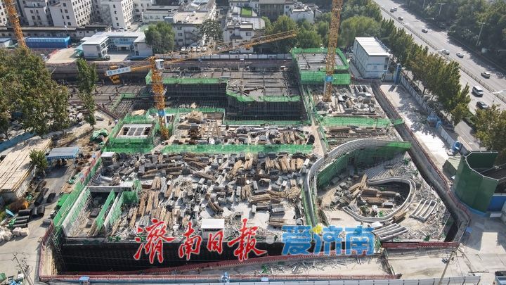 项目强省会｜槐苑文化体育公园项目地下结构施工成效初现