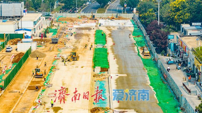 双向两车道变六车道！泺邑路南段改造破解 CBD 片区出行堵点