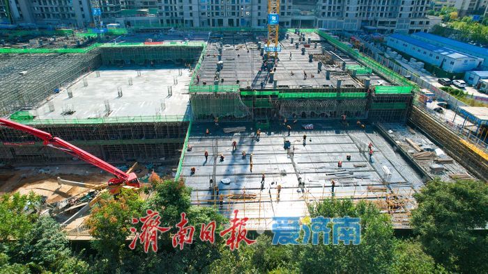 项目强省会｜塔吊林立施工忙 济南山姆二店地下主体结构施工有序推进