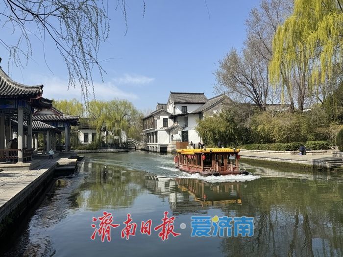 春雨初霁晴空朗 大明湖新绿映江南