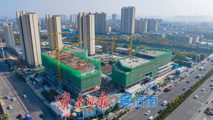 济南天桥工业设计软件创新产业园主体结构显现 打造“滨水+产业”新高地