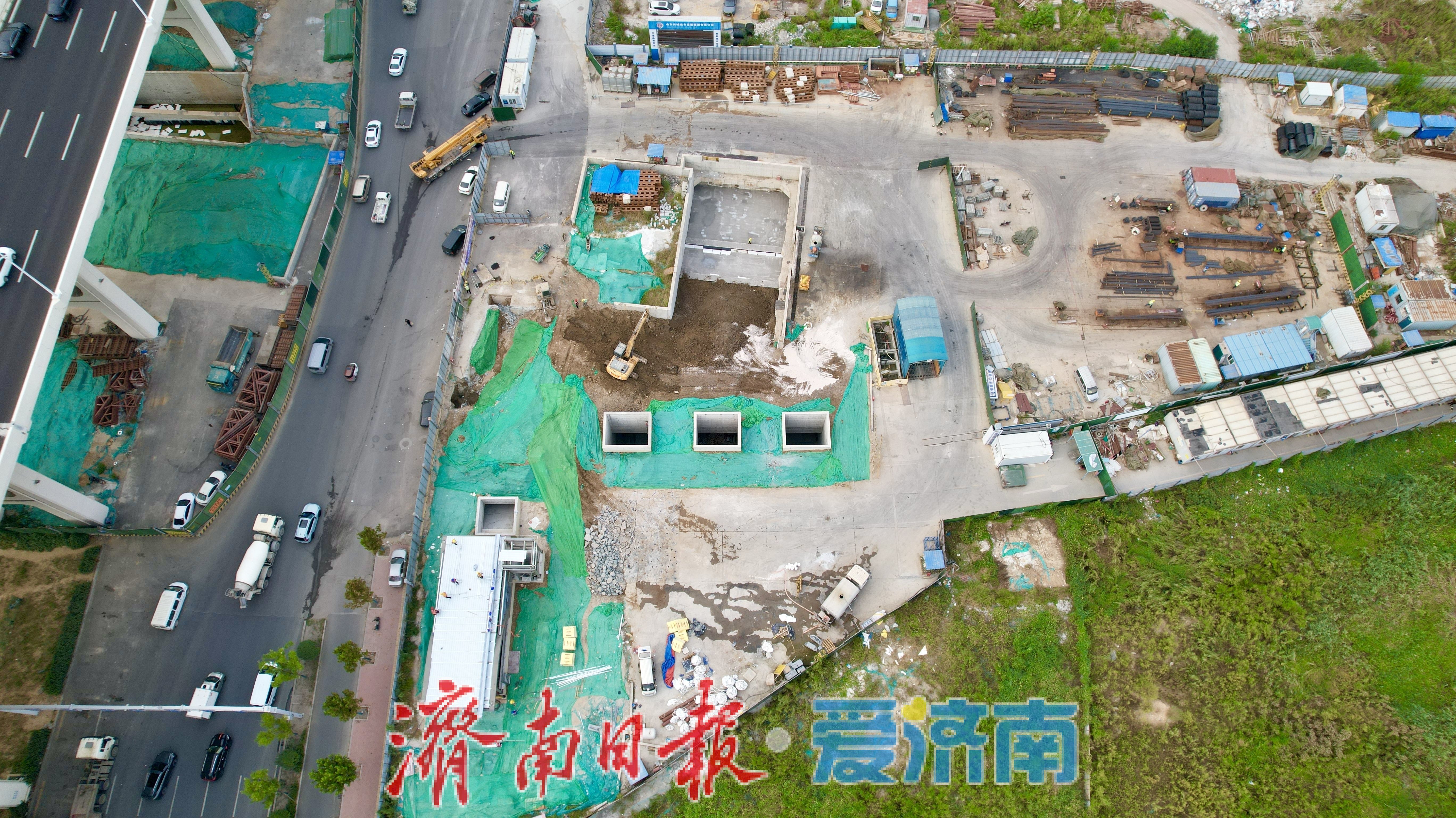 抢抓施工窗口期 济南轨道交通9号线黄河南岸站按下建设“加速键”