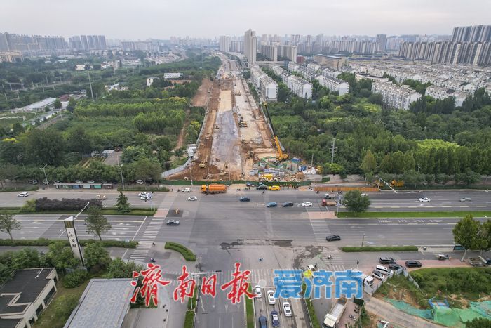 10月底完工！黄台南路(奥体中路-国有苗圃东墙)道路建设工程轮廓初现