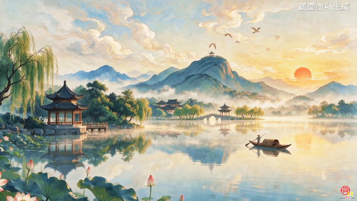 水墨丹青济南府
