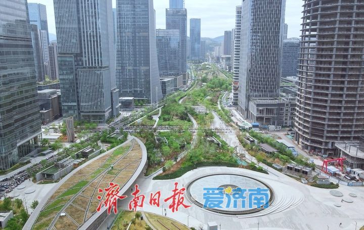 一年四季 泉在济南丨济南中央商务区绘就春日画卷