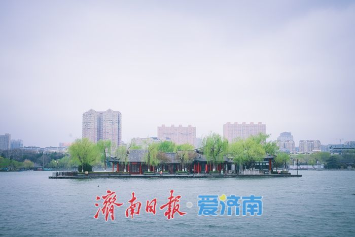 雨霁天青染明湖 泉城春韵入画来