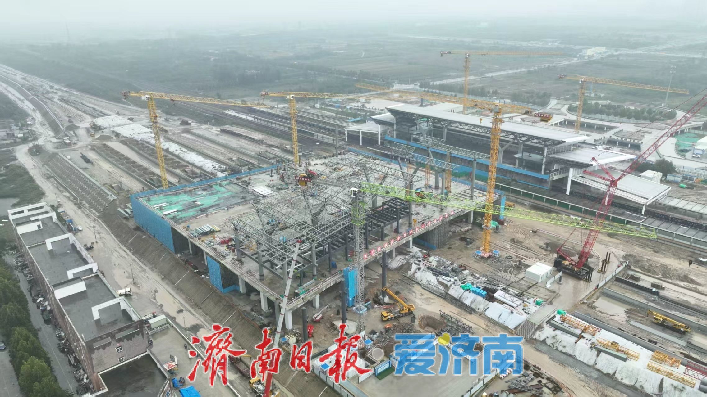 新建天津至潍坊高速铁路滨州站改扩建工程津潍场主体结构封顶