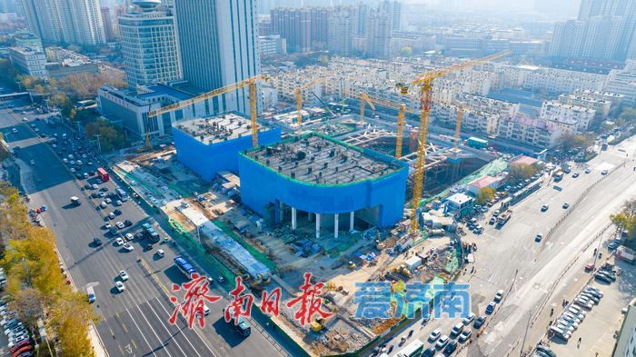 项目强省会｜济南西部崛起新地标：市立五院站TOD综合体建设稳步推进