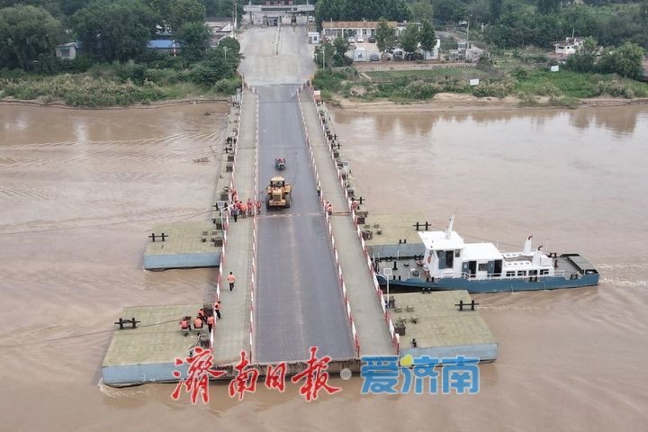 让路调水调沙，黄河济南段泺口浮桥拆除