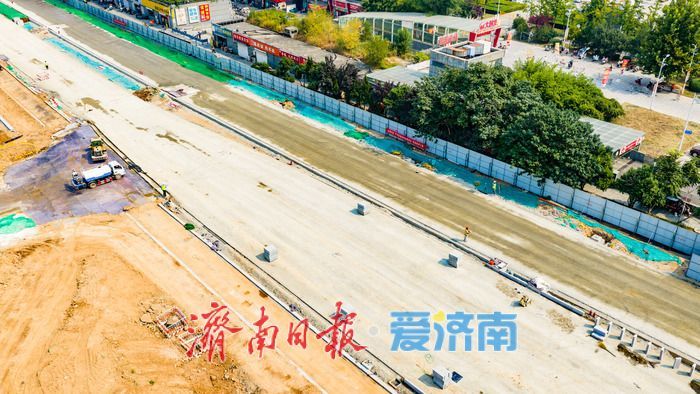 双向两车道变六车道！泺邑路南段改造破解 CBD 片区出行堵点