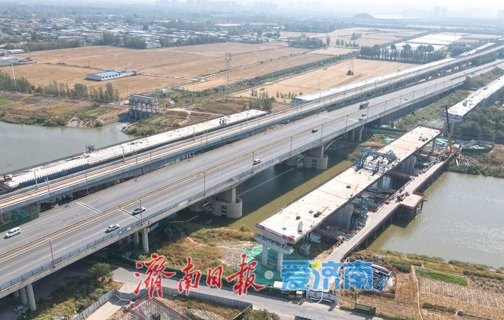 项目强省会｜济南凤凰黄河大桥南延工程多处关键控制性节点顺利完工