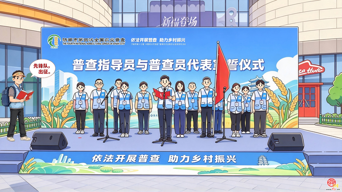 漫画《“济小普”话“四农普”》第6期：济小普带你回顾统计开放日