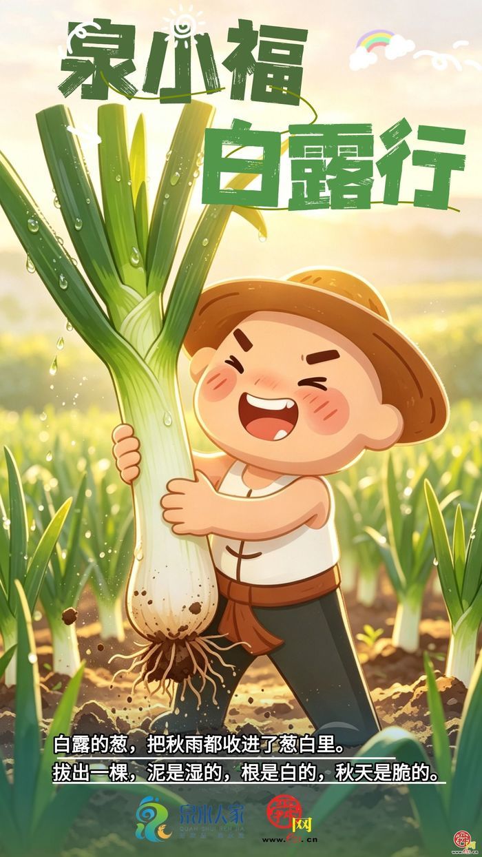 AI创意海报｜白露，我们去济南的田里捡了些秋天