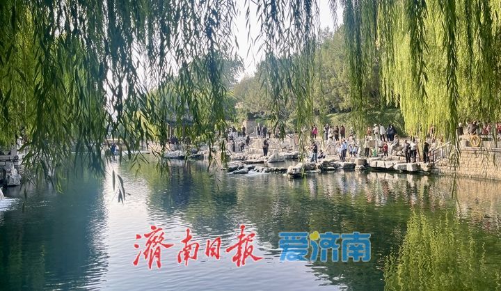 济南黑虎泉喷涌壮观引客来