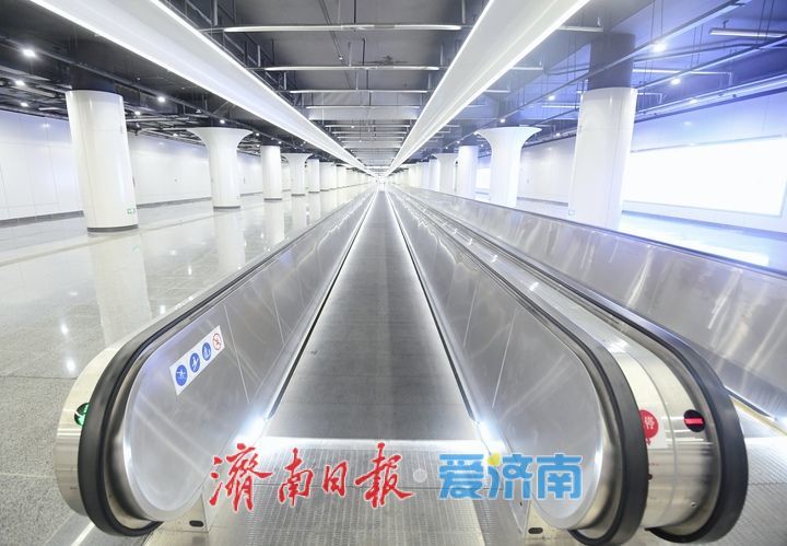 首设“自动步道”，轨交2号线连通济南火车站北广场地下通道即将投用