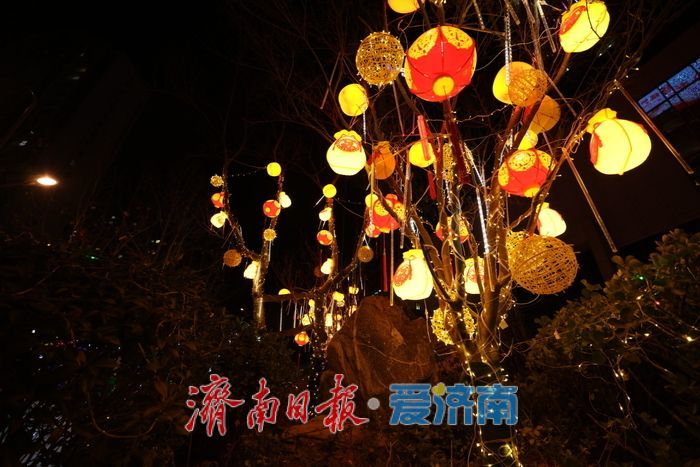 “泉”在济南过大年｜济南街头巷尾花灯点燃新春年味