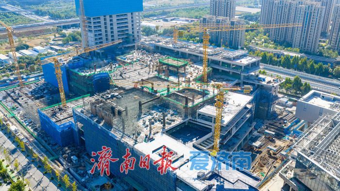 西城商业提档升级！济南槐荫银泰百货项目主体建设有序推进