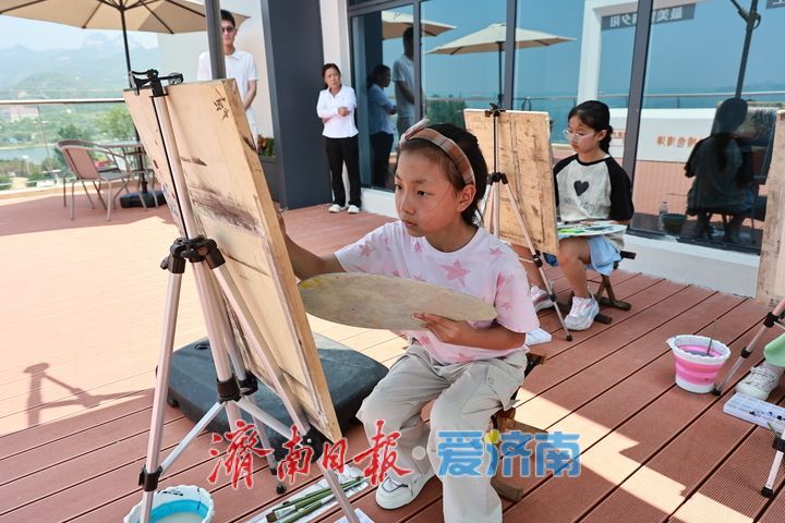 童心绘湖山 笔墨绘风光 雪野湖少儿写生作品展描绘泉城湖畔诗意画卷
