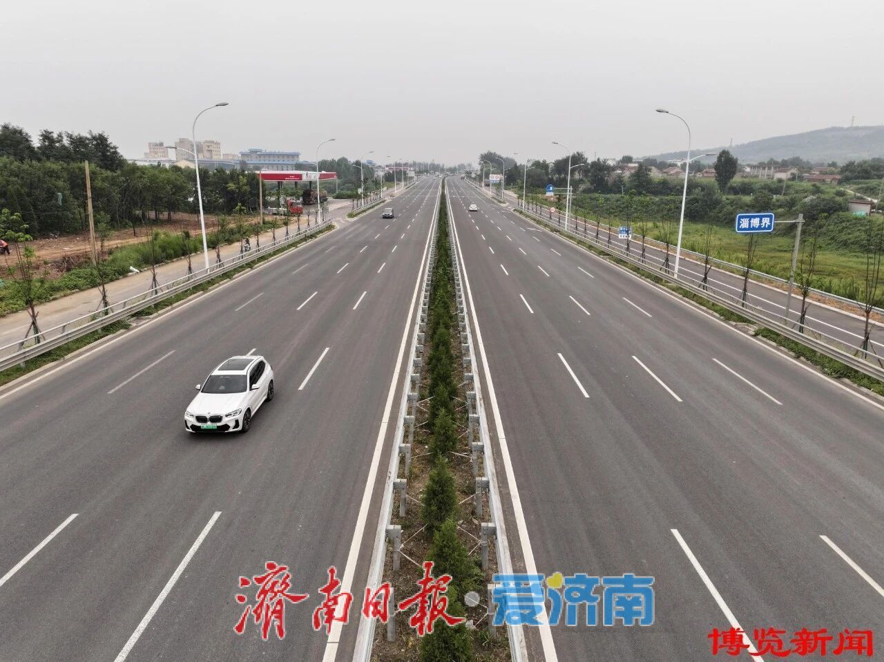 经十路东延工程：济淄交界至杨家路口段13.7公里顺利通车