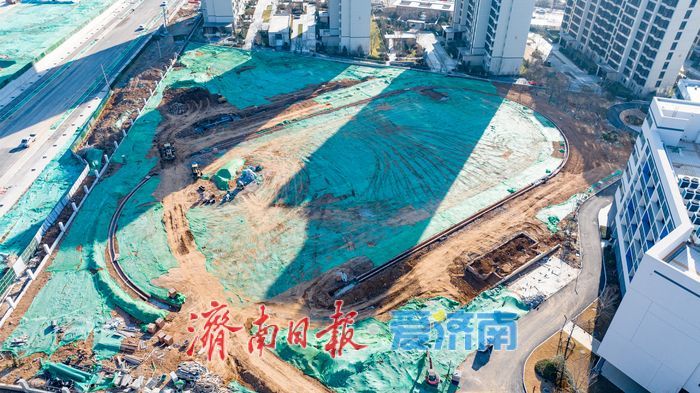 项目强省会｜济南南北康CX-1小学项目启动操场全面建设