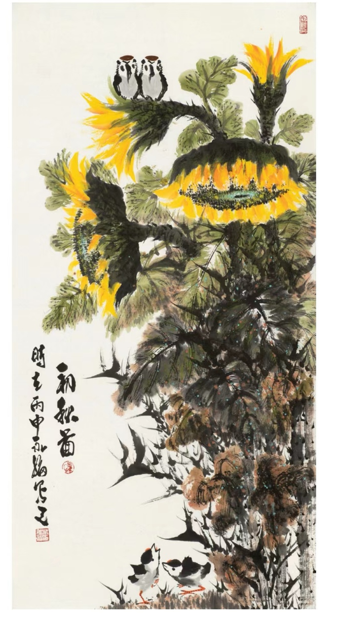 “齐鲁墨韵——吴永福中国画巡回展第六站（荣成）暨捐赠仪式”在威海举行