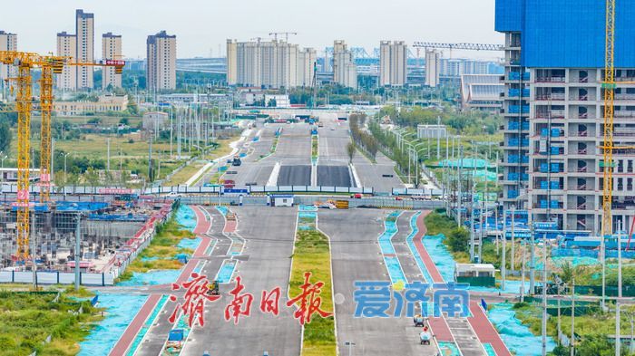 多点施工进入尾声 济南黄河大道二期构建起步区纵横交织道路体系