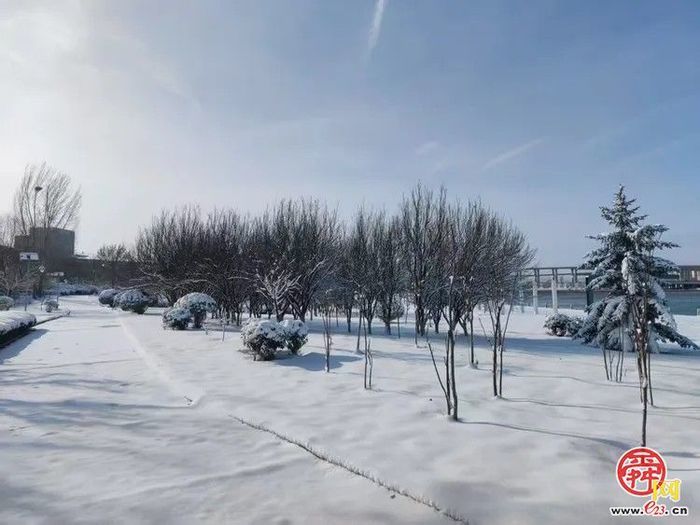 济南市章丘区：雪后绣源河