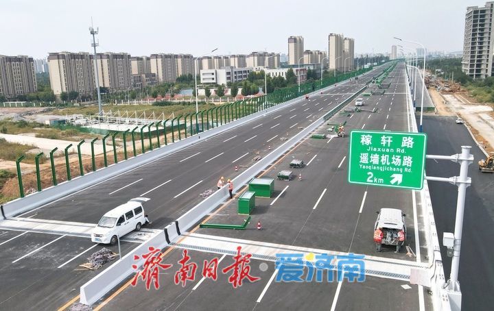 项目强省会｜隔音声屏障、交通标识牌陆续安装，济南工业北路快速路东延全速冲刺10月通车