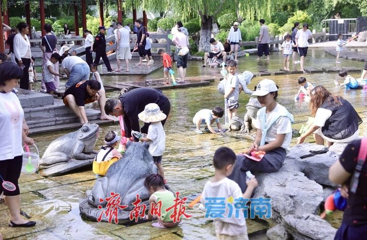 一年四季 泉在济南丨戏水亲泉寻清凉