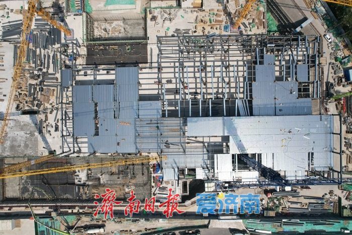 项目强省会｜济南首家山姆会员商店建设迎来新进展，地上主体结构初具规模