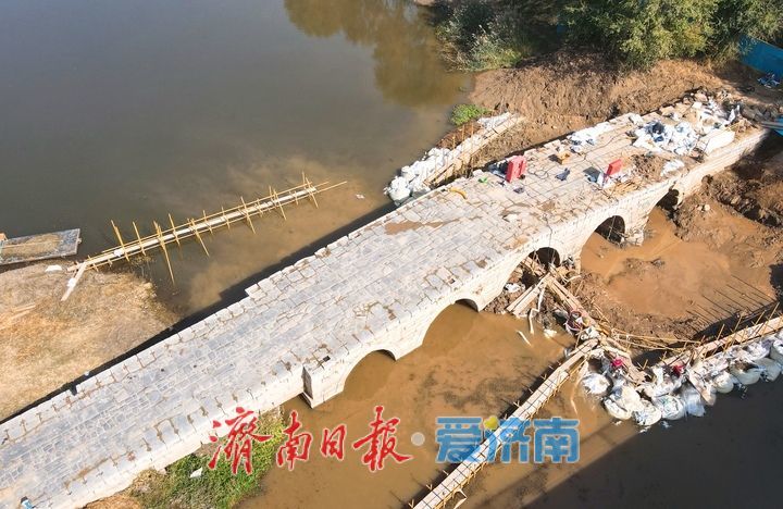 玉符河百年古石桥启动修缮