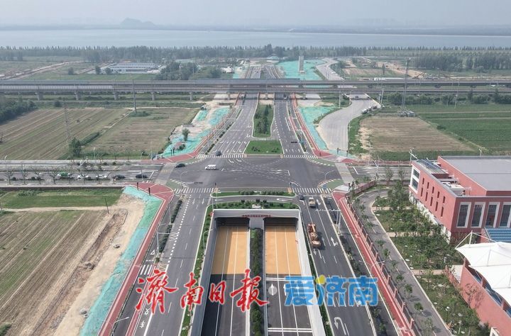 项目强省会｜新建收费站完工，济南济泺路北延黄河隧道展新貌