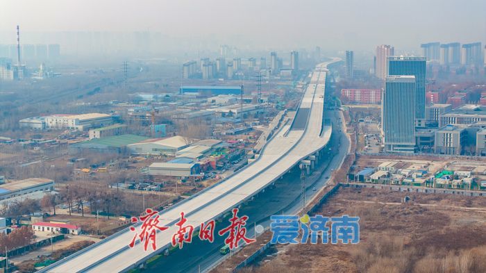 济南工业北路快速路东延工程取得阶段性突破 主线高架贯通助力东部路网升级