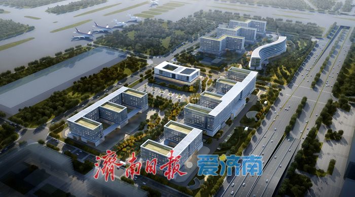 项目强省会｜山航济南新基地（一期）1号综合办公楼主体结构封顶