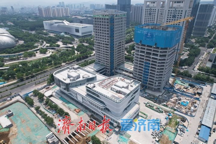 济南西客站中轴线B-3地块项目建设提速 城市综合体雏形显现