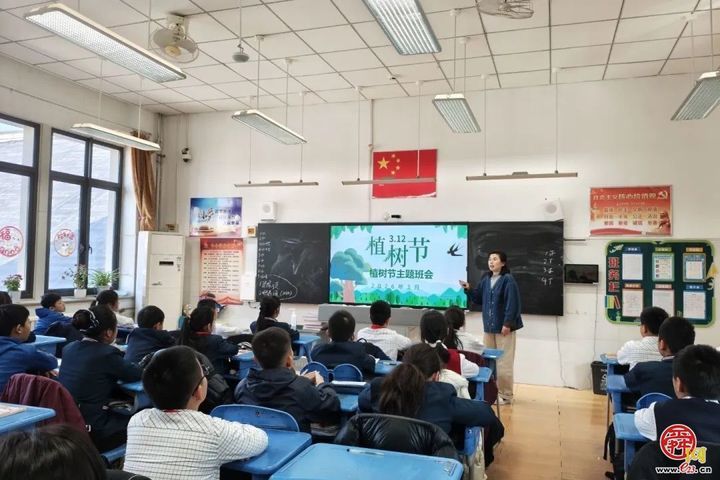 春光作序 植此新绿——济南市历下区龙奥学校植树节主题活动