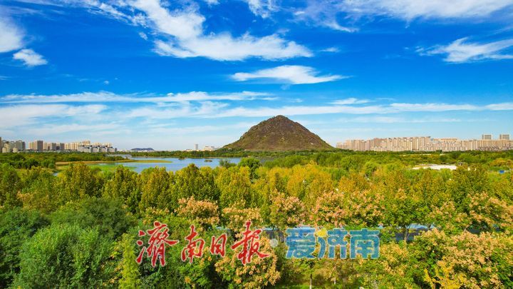 一年四季 泉在济南丨济南华山湖铺展斑斓秋日画卷
