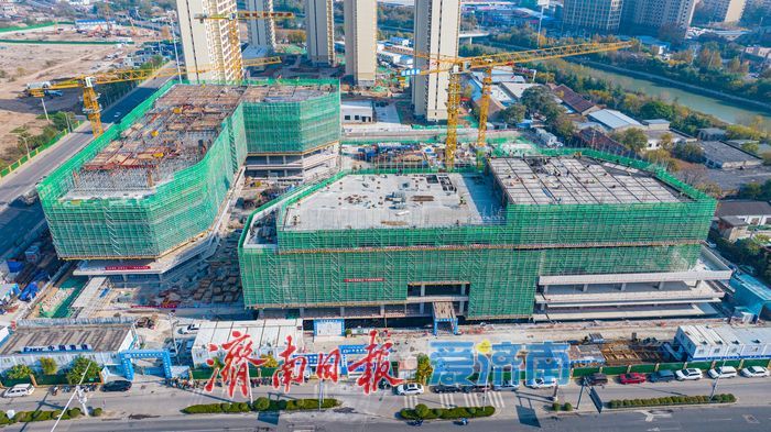 济南天桥工业设计软件创新产业园主体结构显现 打造“滨水+产业”新高地