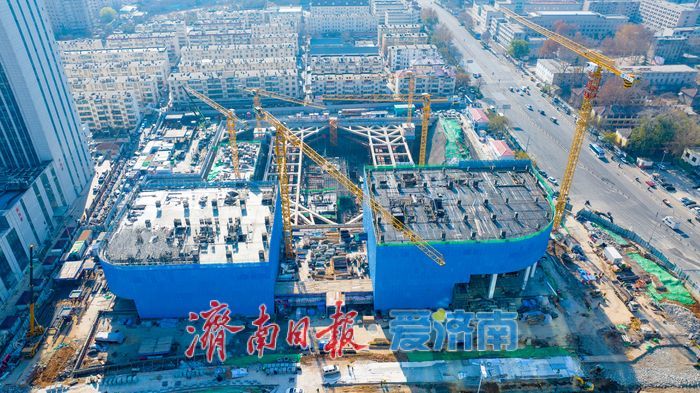 项目强省会｜济南西部崛起新地标：市立五院站TOD综合体建设稳步推进