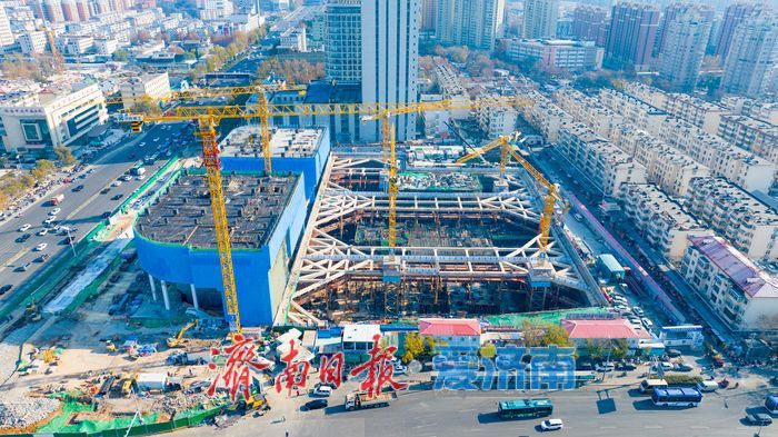 项目强省会｜济南西部崛起新地标：市立五院站TOD综合体建设稳步推进