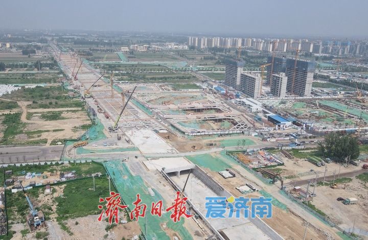 项目强省会｜如火如荼，济南黄河大道二期建设争分夺秒