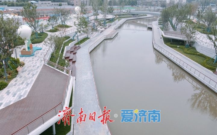 亲水、观景一体，全福河550米河道“蝶变”滨水公园