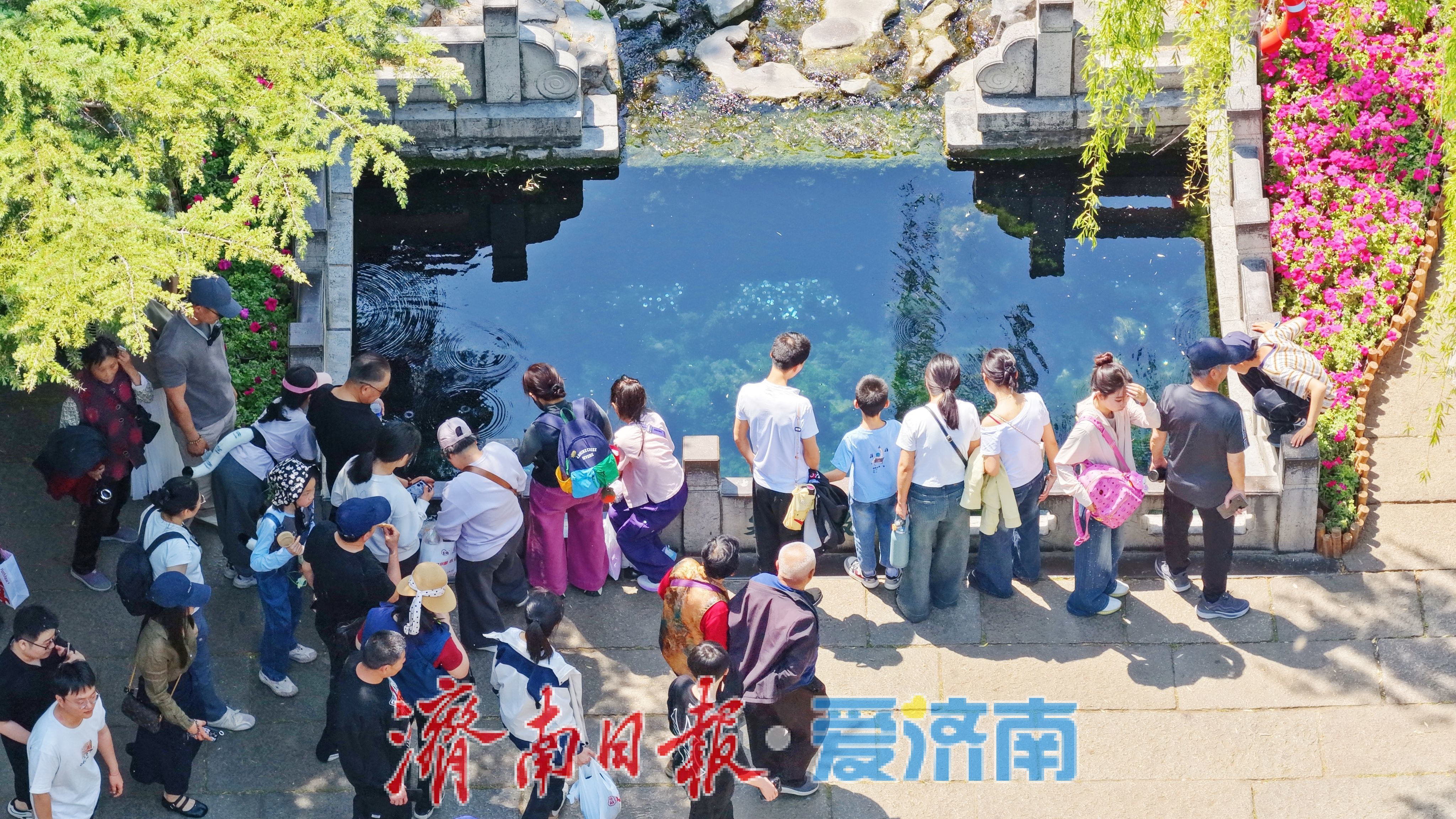 “五一”假期济南趵突泉迎来客流高峰 多措并举保障游览秩序