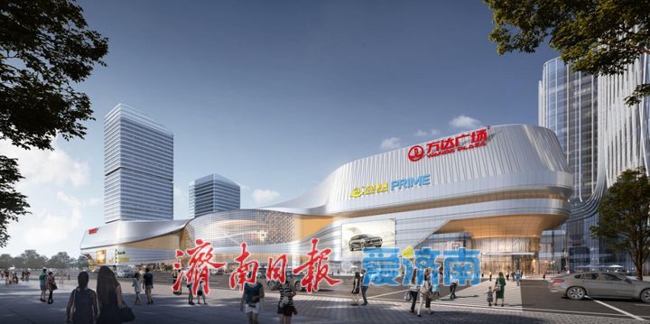 槐荫万达广场主体施工全面提速，部分区域建至地上4层