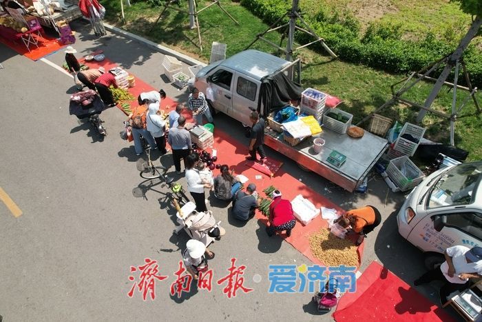 市集烟火惠民生，济南华山脚下新集开市