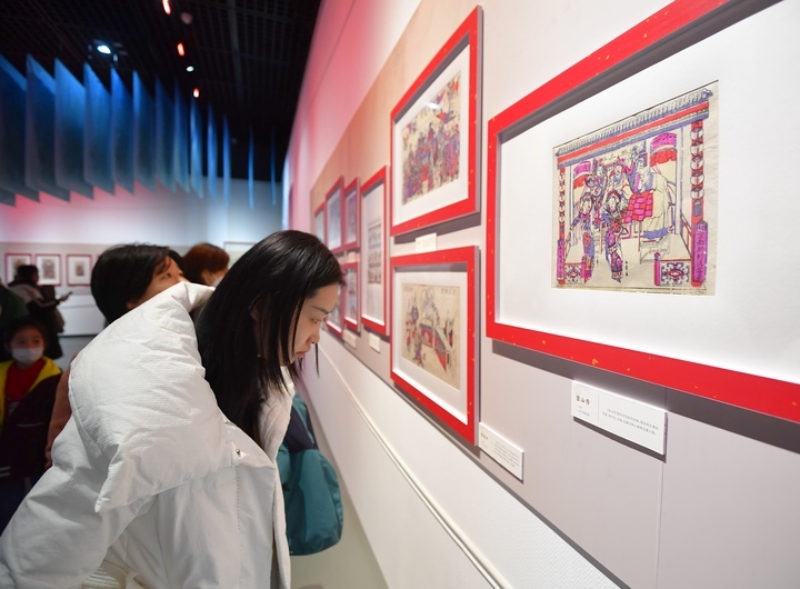 “沿着运河看年画”展览带着年味亮相山东博物馆