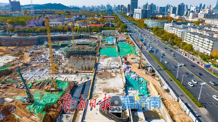 项目强省会｜济南千佛山站TOD项目加速建设，织就“山城融合”新画卷