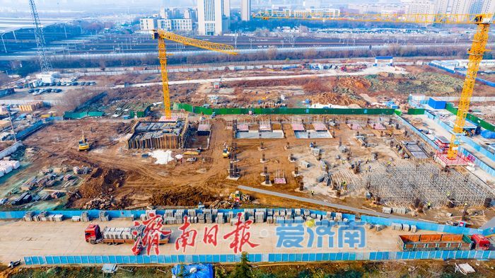 高铁沿线青岛路南侧地块四项目加速建设 济南西站片区再添重要配套设施